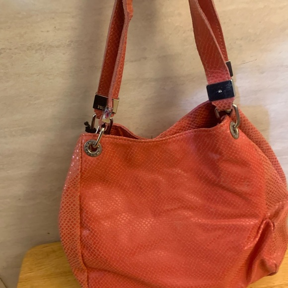 PRUNE Coral Leather Snake Print Design Shoulder Bag - Picture 2 of 13